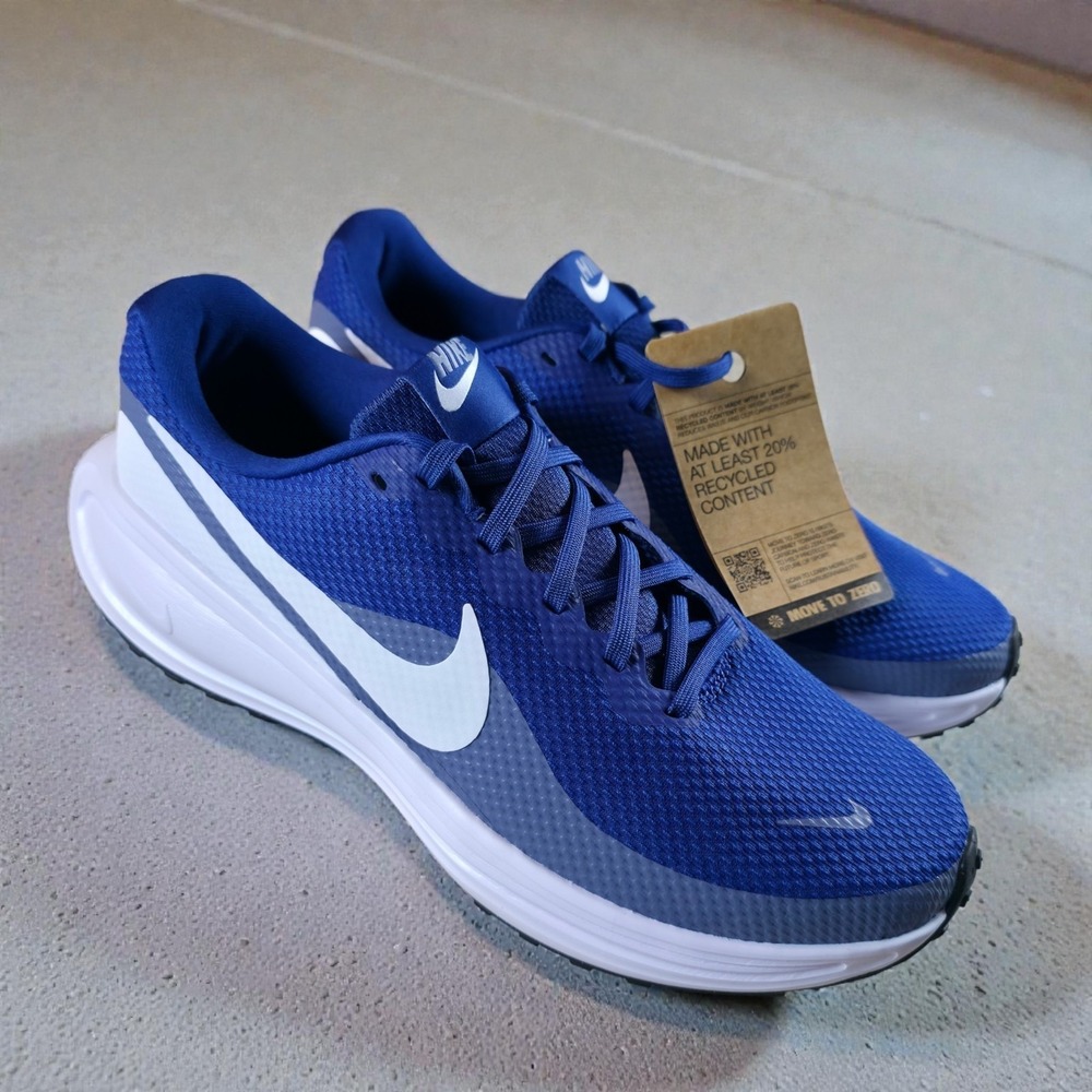 Nike Revolution 8 Mens Size 9.5 Blue White Running Shoes Sneakers HJ9198-401 New